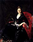 Portrait of King Charles IX of France Paintings - Portrait of Mme N. M. Polovtsova by Charles Auguste Emile Durand